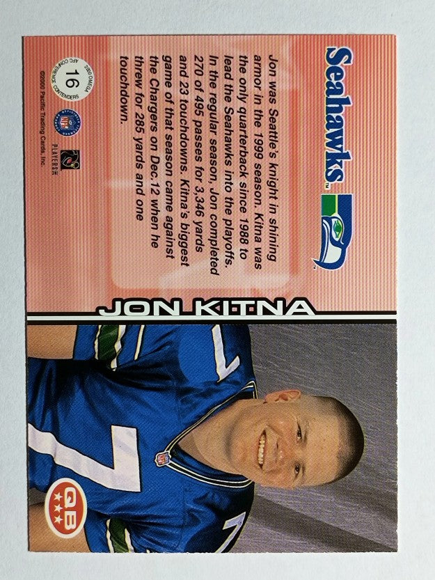 2000 Pacific Omega AFC Conference Contenders #16 Jon Kitna