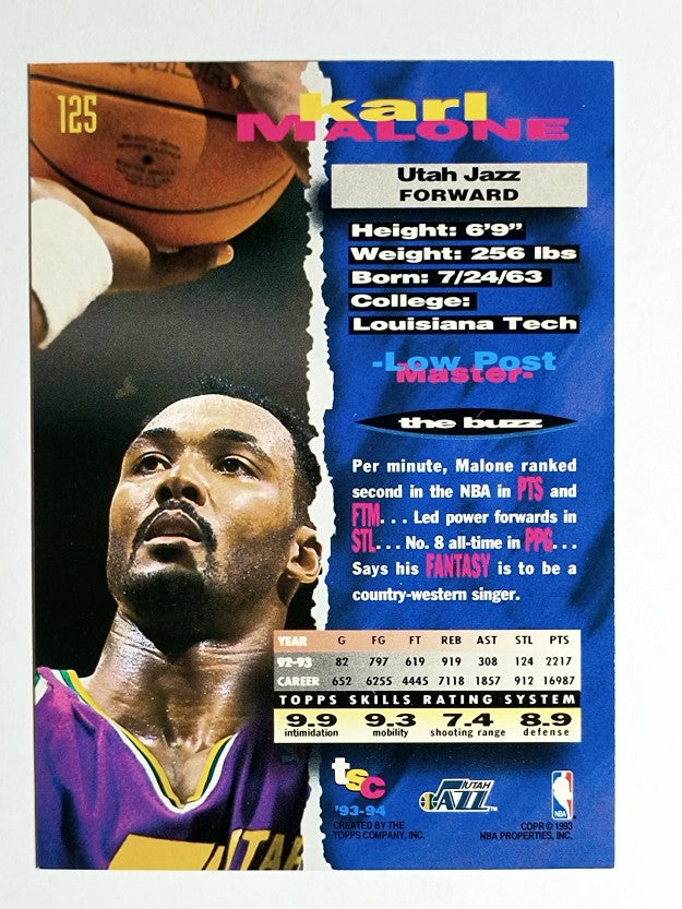 1993-94 Stadium Club #125 Karl Malone