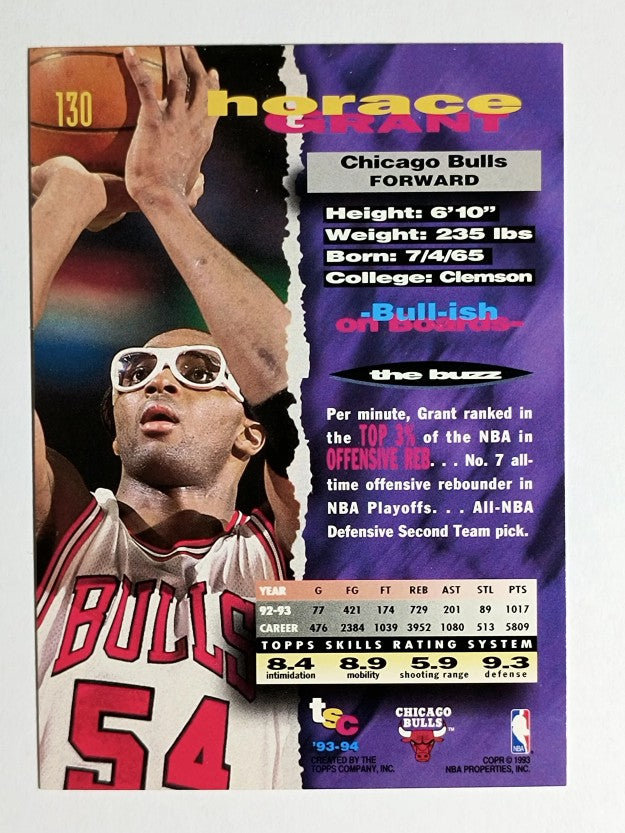 1993-94 Stadium Club #130 Horace Grant