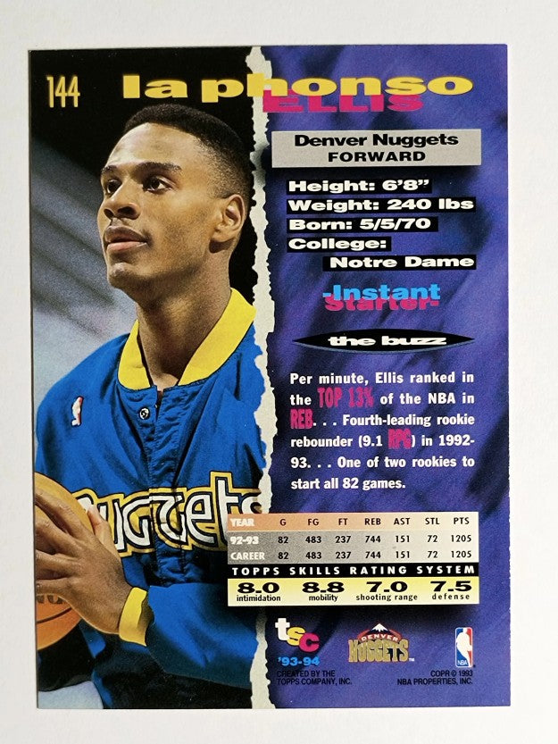 1993-94 Stadium Club #144 LaPhonso Ellis
