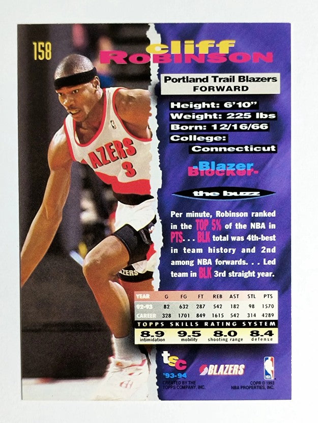 1993-94 Stadium Club #158 Clifford Robinson