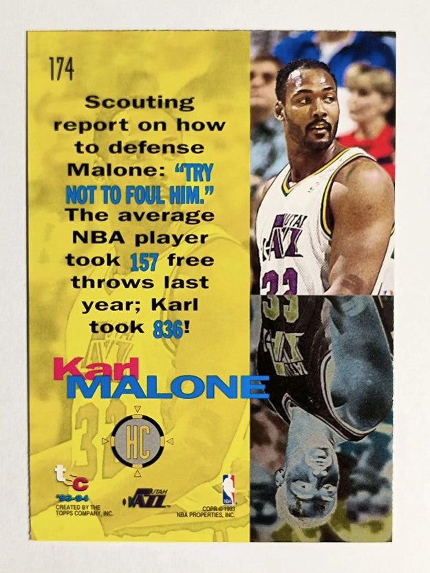 1993-94 Stadium Club #174 Karl Malone HC