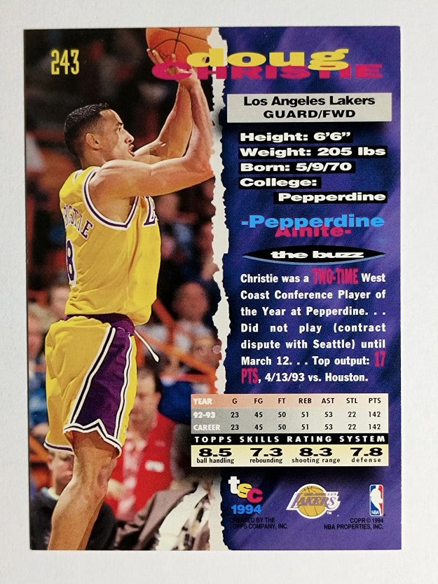 1993-94 Stadium Club #243 Doug Christie