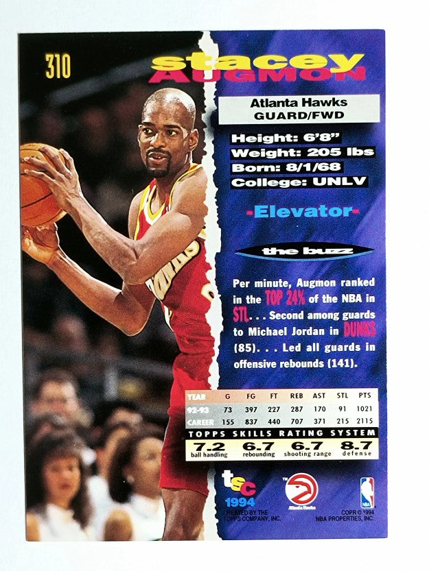 1993-94 Stadium Club #310 Stacey Augmon