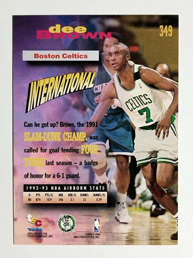 1993-94 Stadium Club #349 Dee Brown FF