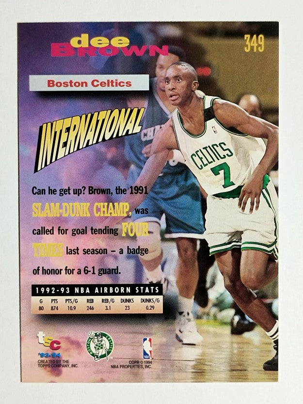 1993-94 Stadium Club #349 Dee Brown FF