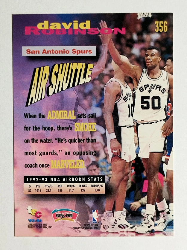 1993-94 Stadium Club #356 David Robinson FF