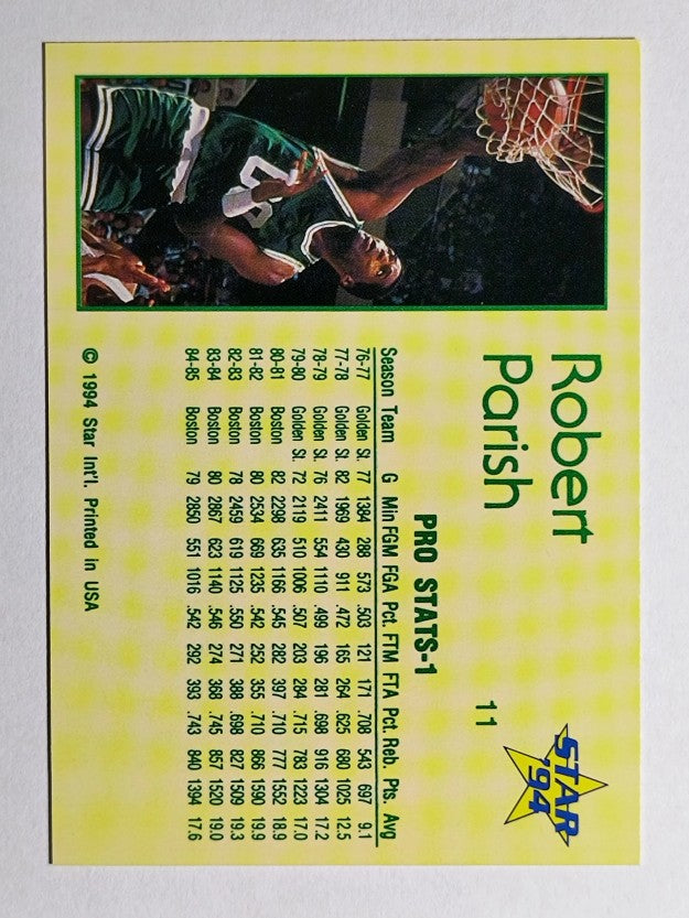 1993-94 Star #11 Robert Parish/Pro Stats 1
