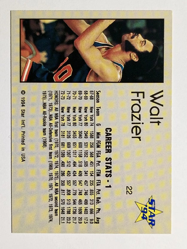 1993-94 Star #22 Walt Frazier/Career Stats 1