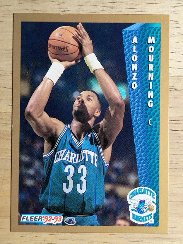 1992-93 Fleer #311 Alonzo Mourning RC