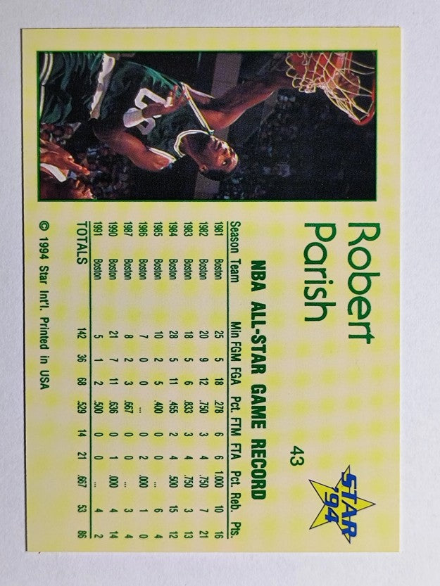 1993-94 Star #43 Robert Parish/All-Star Stats