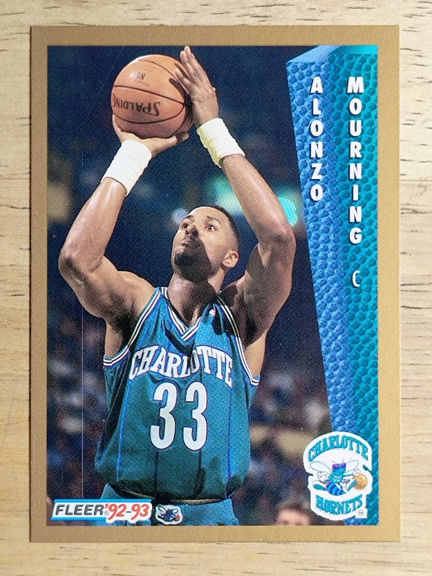 1992-93 Fleer #311 Alonzo Mourning RC