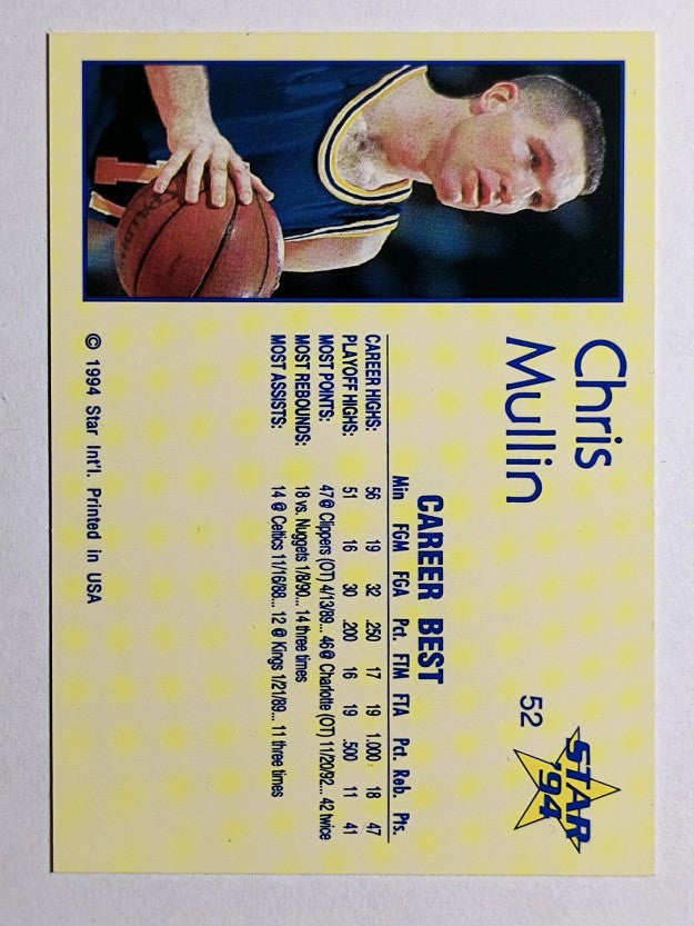 1993-94 Star #52 Chris Mullin/Career Best