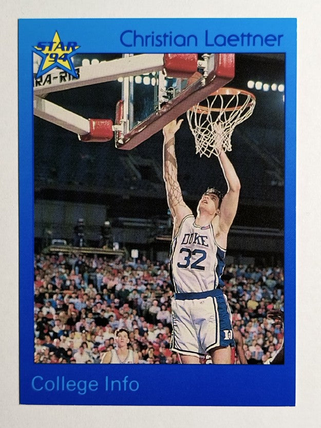 1993-94 Star #54 Christian Laettner/College Info