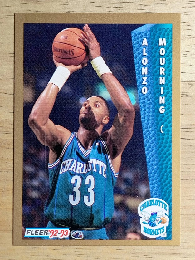 1992-93 Fleer #311 Alonzo Mourning RC