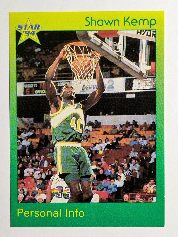 1993-94 Star #67 Shawn Kemp/Personal Info