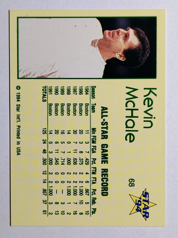 1993-94 Star #68 Kevin McHale/All-Star Stats