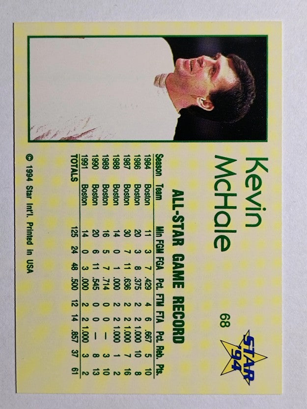 1993-94 Star #68 Kevin McHale/All-Star Stats