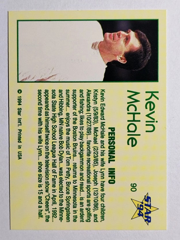 1993-94 Star #90 Kevin McHale/Personal Data