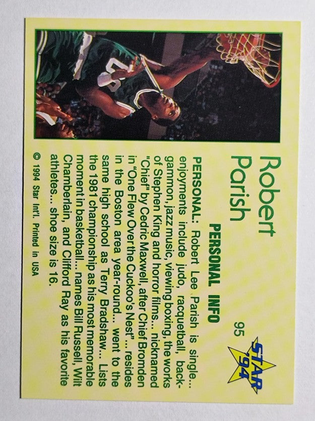 1993-94 Star #95 Robert Parish/Personal Info
