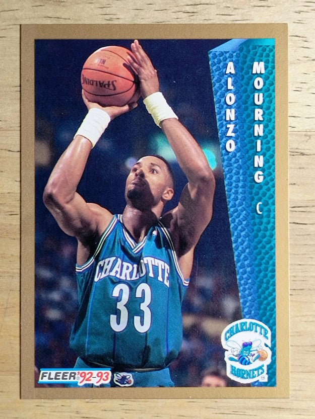 1992-93 Fleer #311 Alonzo Mourning RC