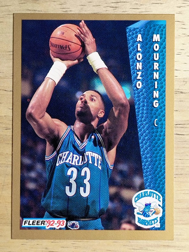 1992-93 Fleer #311 Alonzo Mourning RC