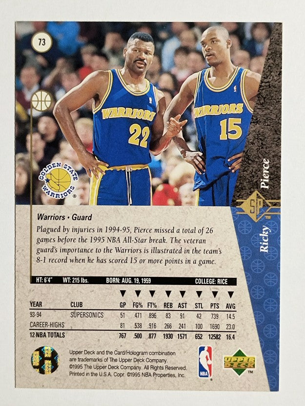 1994-95 SP #73 Ricky Pierce