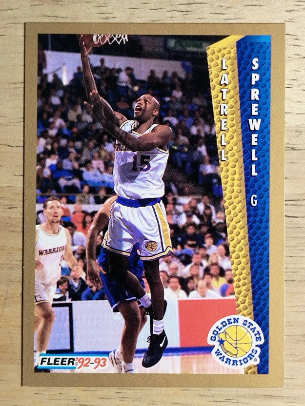 1992-93 Fleer #343 Latrell Sprewell RC