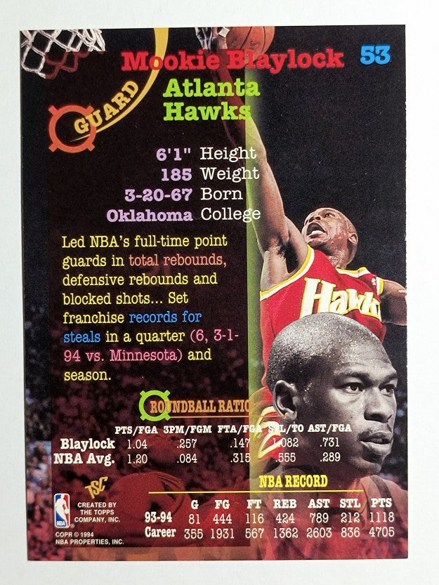 1994-95 Stadium Club #53 Mookie Blaylock