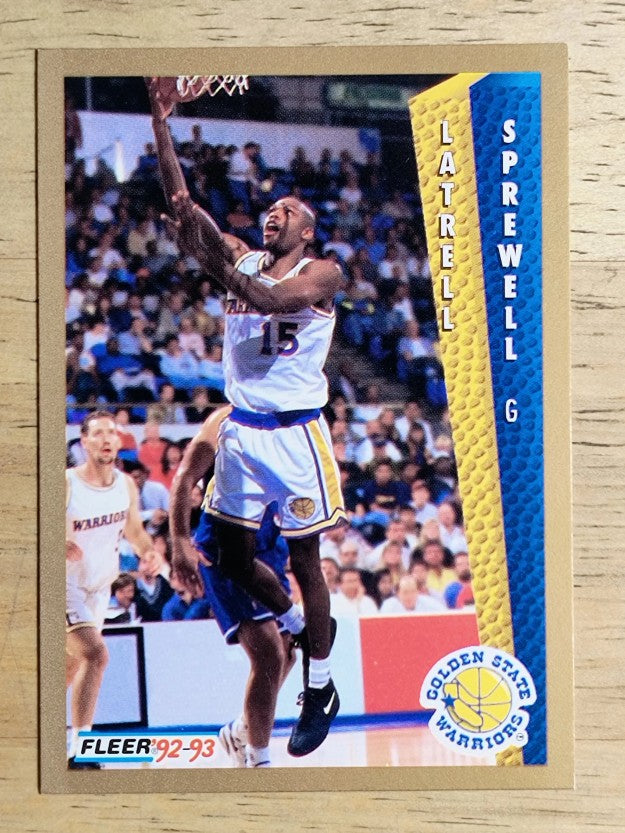 1992-93 Fleer #343 Latrell Sprewell RC