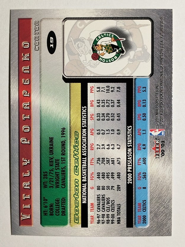 2000-01 Fleer Futures #19 Vitaly Potapenko