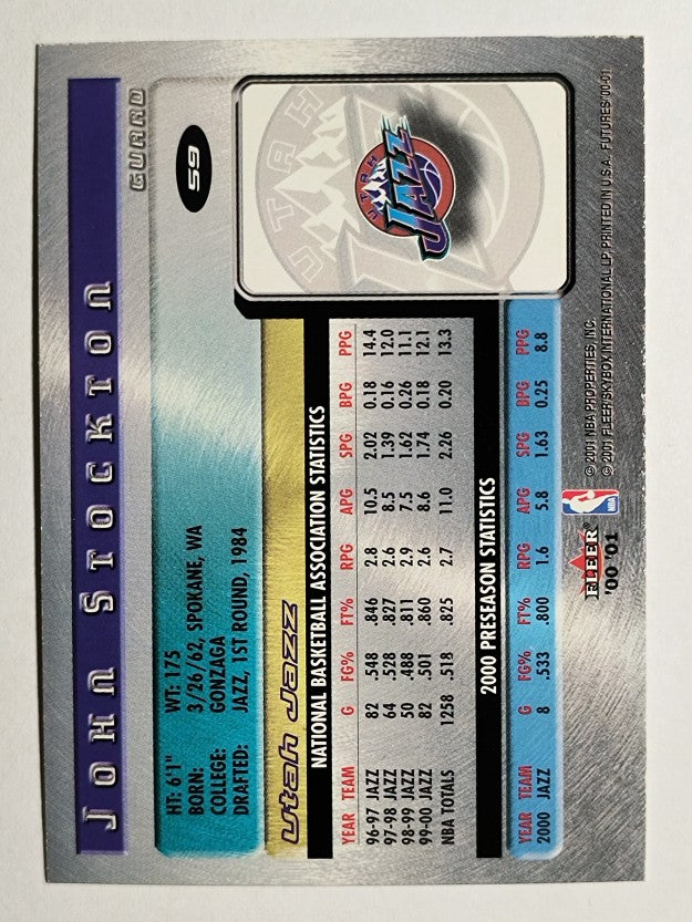 2000-01 Fleer Futures #59 John Stockton