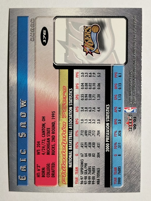 2000-01 Fleer Futures #176 Eric Snow