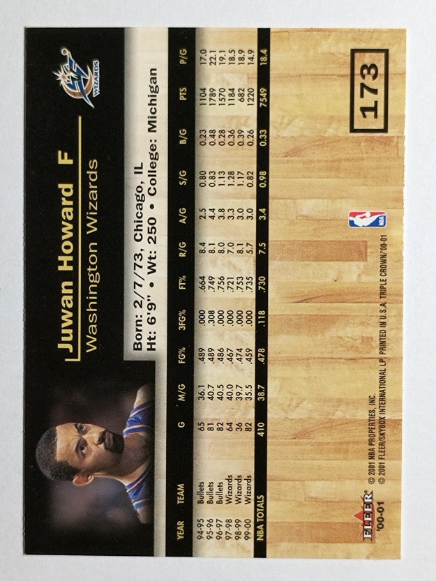 2000-01 Fleer Triple Crown #173 Juwan Howard