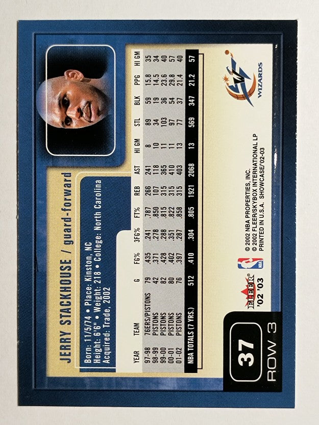 2002-03 Fleer Showcase #37 Jerry Stackhouse