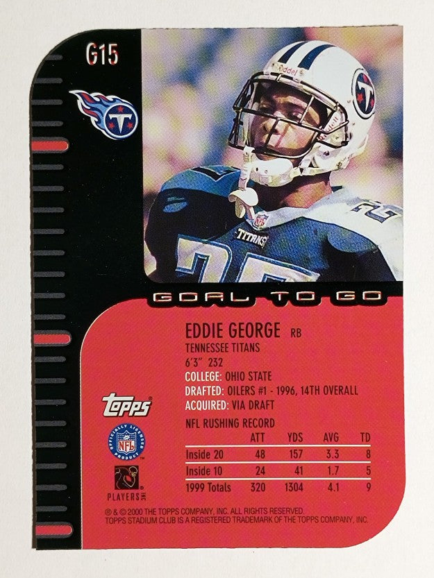 2000 Stadium Club Goal to Go #G15 Eddie George