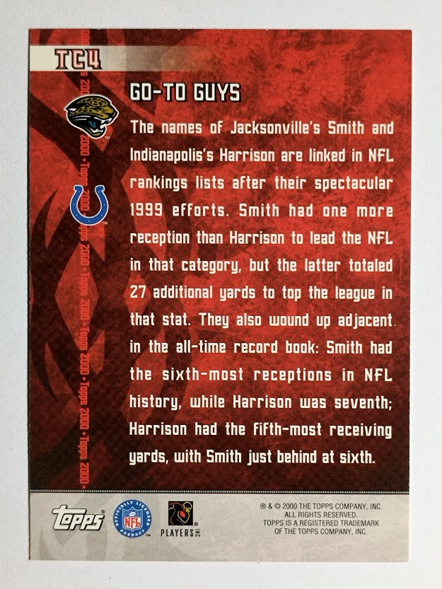 2000 Topps Combos #TC4 Marvin Harrison/Jimmy Smith