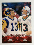 2000 Topps Combos #TC10 Kurt Warner/Dan Marino (NM)