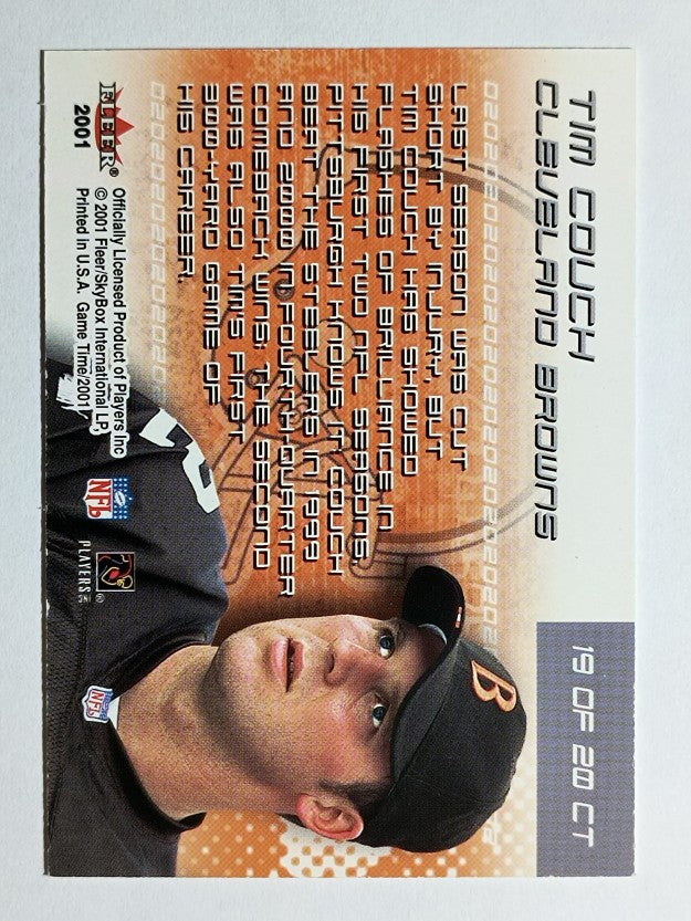 2001 Fleer Game Time Crunch Time #19 Tim Couch