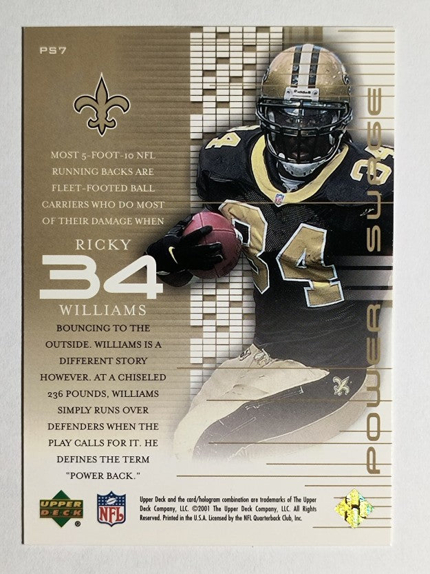 2001 Upper Deck Power Surge #PS7 Ricky Williams