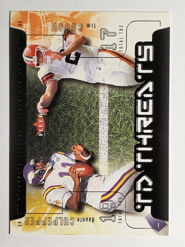 2002 Fleer Genuine TD Threats #6 Daunte Culpepper/Tim Couch