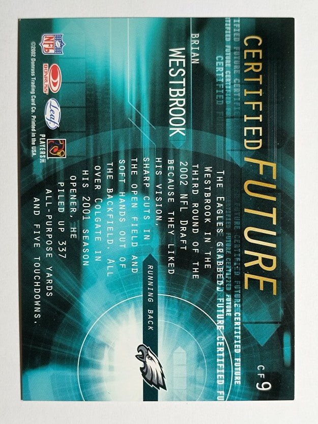 2002 Leaf Certified Future #CF9 Brian Westbrook