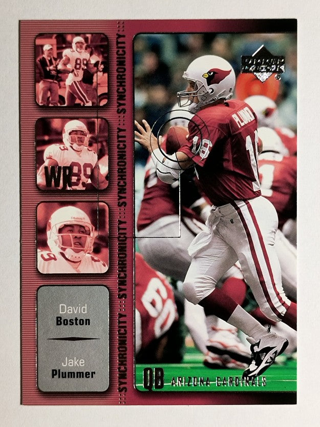 2002 Upper Deck Synchronicity #SY1 Jake Plummer/David Boston