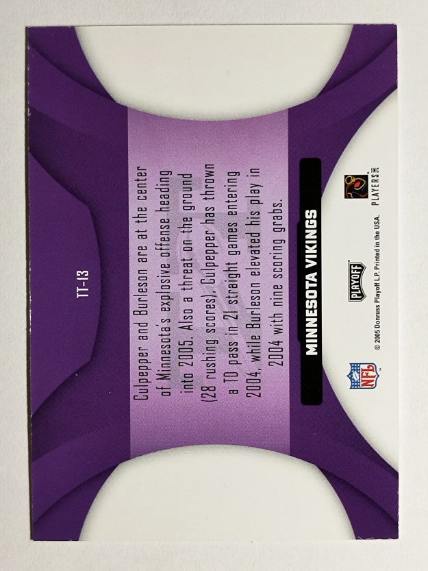 2005 Playoff Honors Touchdown Tandems #TT13 Daunte Culpepper/Nate Burleson
