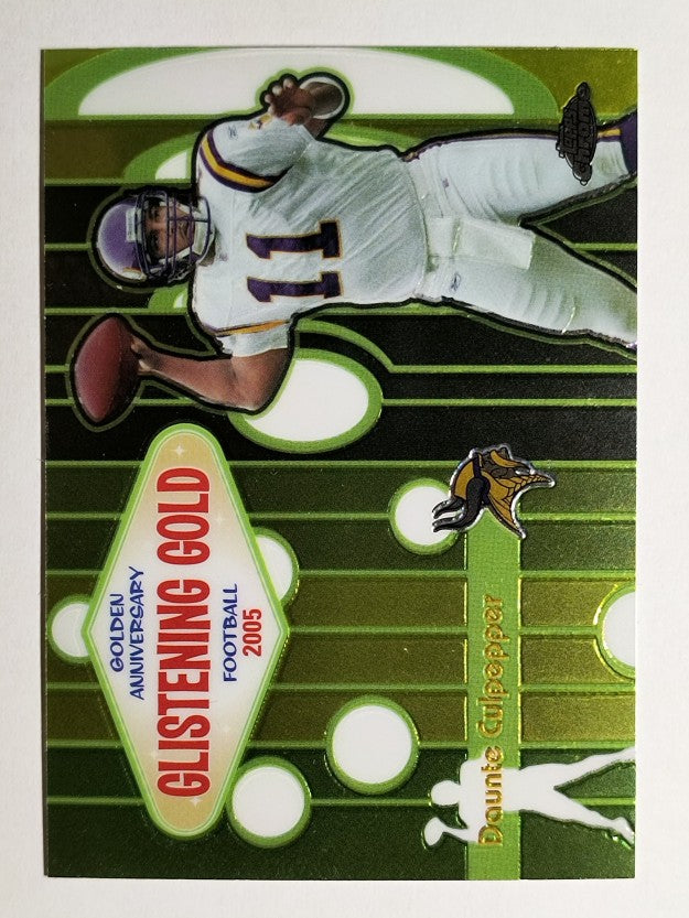 2005 Topps Chrome Golden Anniversary Glistening Gold #GG9 Daunte Culpepper