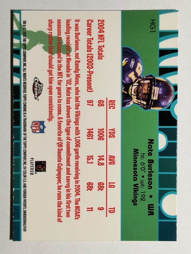 2005 Topps Chrome Golden Anniversary Hidden Gold #HG1 Nate Burleson