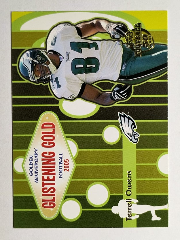 2005 Topps Golden Anniversary Glistening Gold #GG4 Terrell Owens (NM)