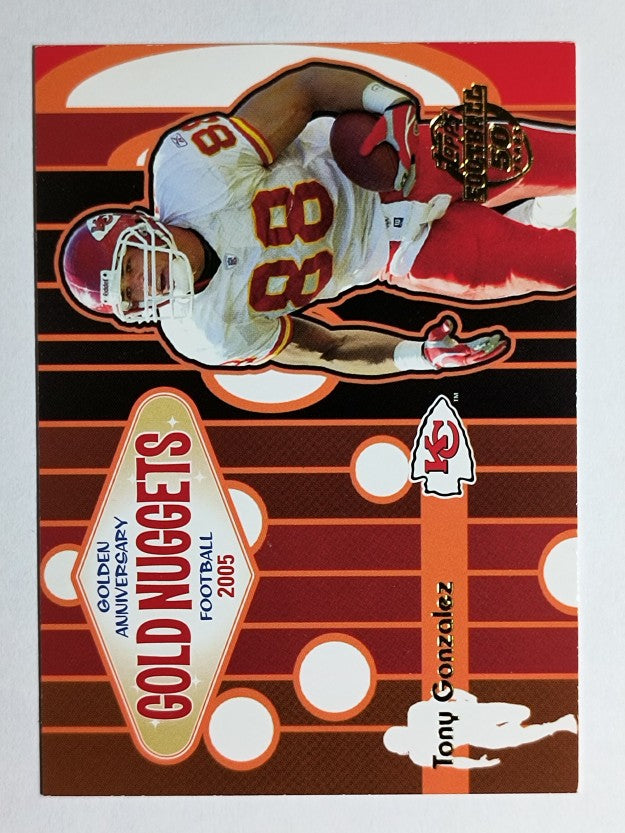 2005 Topps Golden Anniversary Gold Nuggets #GN9 Tony Gonzalez (NM)