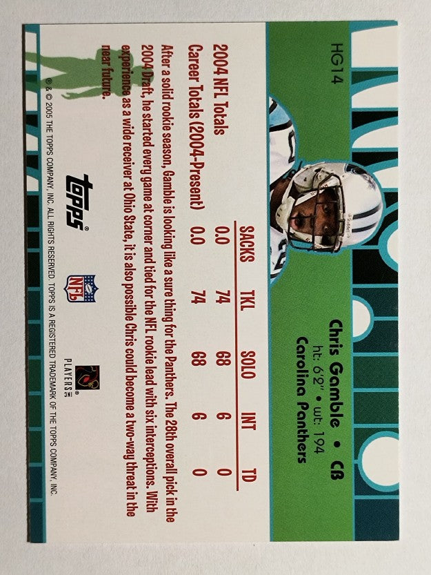 2005 Topps Golden Anniversary Hidden Gold #HG14 Chris Gamble (NM)