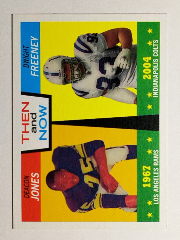 2005 Topps Heritage Then and Now #TN10 Deacon Jones/Dwight Freeney
